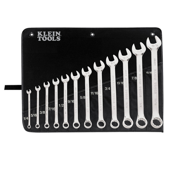 Klein Tools 68404 Combination Wrench Set, 12 Piece
