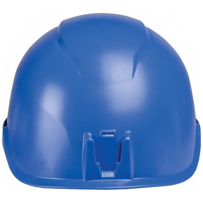 Klein Tools 60148 Safety Helmet, Non-Vented-Class E, with Rechargeable Headlamp, Blue