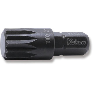Ko-Ken 100X.32-M12 5/16 Hex Dr. Bit XZN M12 Length 32 mm