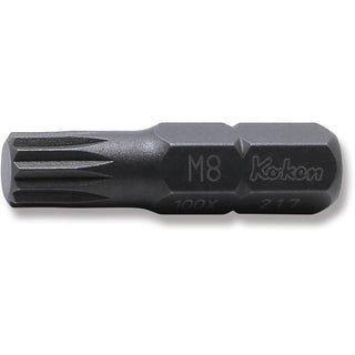 Ko-Ken 100X.32-M8 5/16 Hex Dr. Bit XZN M8 Length 32 mm