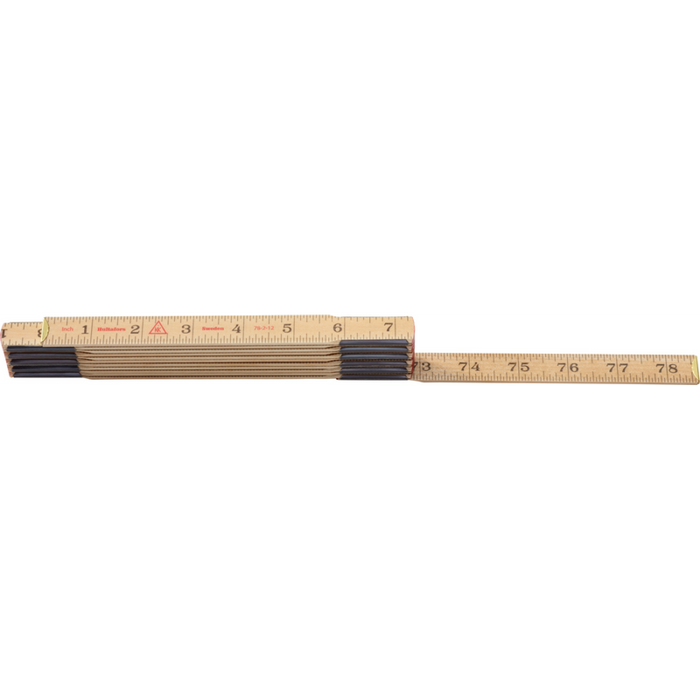 Hultafors 101404U Folding Wooden Ruler, 78"