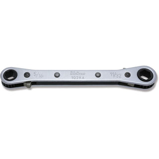 Ko-Ken 102KA-5/16X11/32 Ratcheting Ring Wrench 5/16x11/32 6 point Length 134 mm Reversible