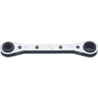 Ko-Ken 102KM.BH-5.5.6X7.8 Ratcheting Ring Wrench 5.5-6x7-8 mm 12 Point Length 108 mm Reversible 4 Sizes