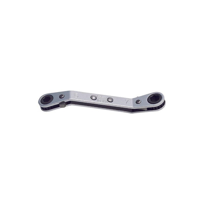 Koken 103KA.BH-3/8X7/16 Ratcheting Ring Wrench 3/8x7/16 12 Point 140 MM, Reversible
