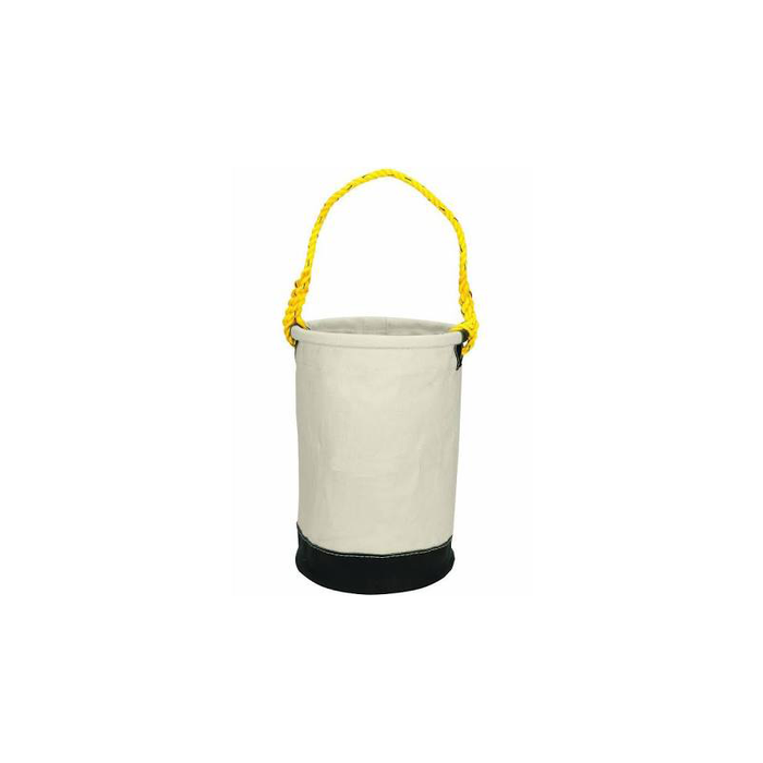 CLC 107 Canvas Utility Bucket, Leather Bottom, 12"x16"