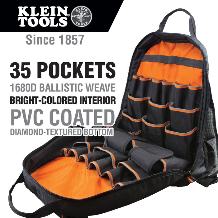 Klein Tools 55475 Tradesman Pro Tool Gear Backpack