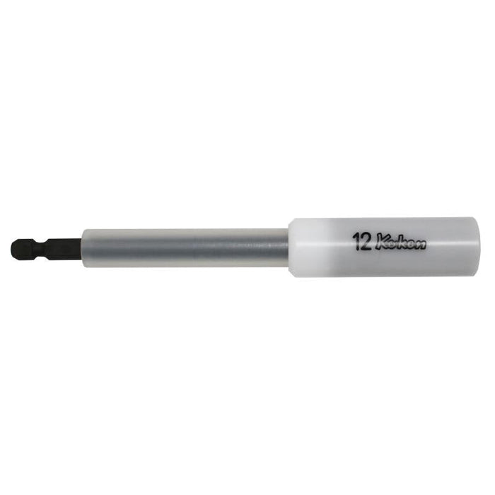 Koken 115G.150-12FR 1/4 Inch Hex Dr. Nut Setter with Plastic Protector 12 mm 6 point Length 150 mm Slide Magnet Turnable POM cover