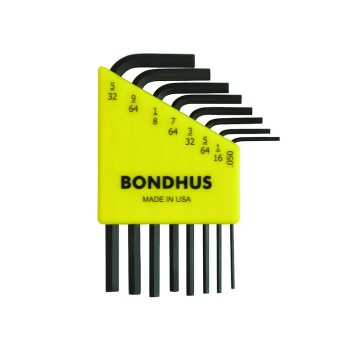 Bondhus 12232 ProGuard Hex End L-Wrenches Set, .050" - 5/32", 8 Pc.