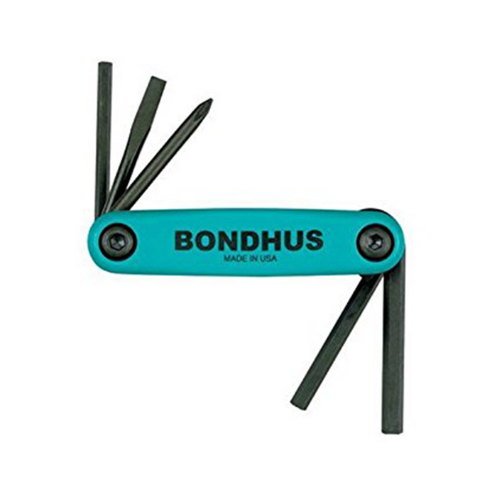 Bondhus 12540 GorillaGrip Set of 5 Fold up Utility Set