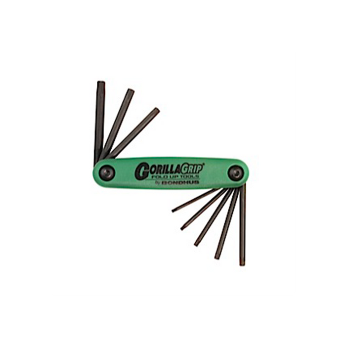 Bondhus 12634 Gorilla Grip Set of 8 T9 - T40 TORX® Fold Up Tool