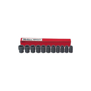 Ko-Ken 13241M Socket Set 9-19mm 6 Point 11 pieces 3/8 Sq. Drive