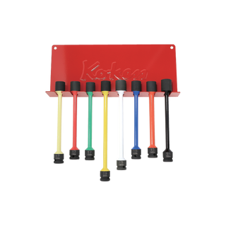 Ko-Ken 14101MP/8H 1/2 Sq. Dr. Torsion Bar with Metal Wall Hanger 17-21mm Color coded 8 pieces