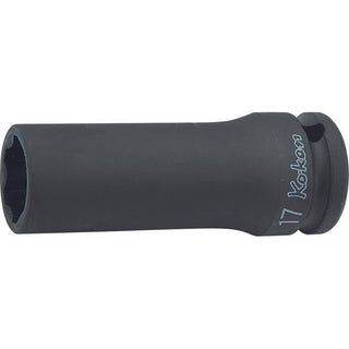 Ko-Ken 14306M-26 1/2 Sq. Dr. Socket 26mm 12 point Length 85mm Thin walled