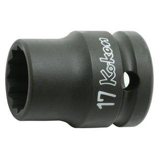 Ko-Ken 14406A-1/2 Socket 1/2 12 Point 38 MM Thin Walled 1/2 Sq. Drive