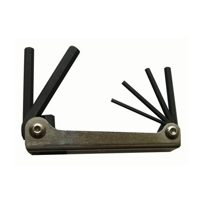 Bondhus 14585 3/16 - 7/32" Metal Handle Set of 5 Hex Fold Up Tool