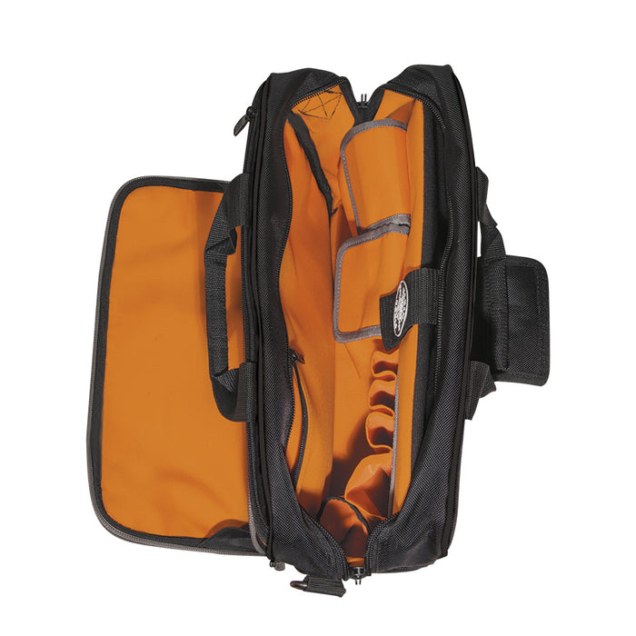 Klein Tools 55455M Tradesman Pro Tech Bag,Black/Orange