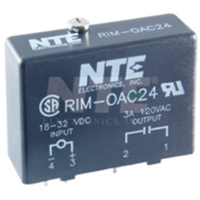 NTE Electronics RIM-ODC24 OUTPUT DIGITAL MODULE 24VDC INPUT 5-48 VDC OUTPUT