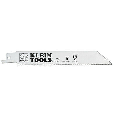 Klein Tools 31728 Saw Blade for Heavy Metals, 18 TPI, 6-Inch, 5-Pack