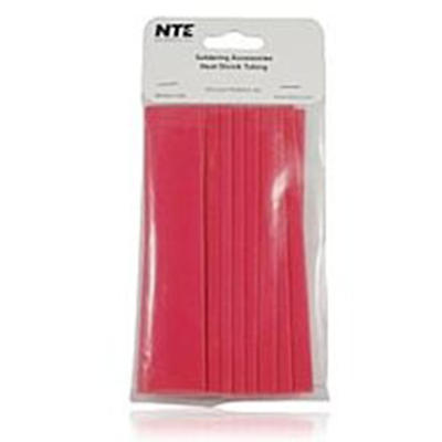 NTE Electronics 47-20906-R Heat Shrink 3/4" Dia Thin Wall Red 6" Length 10pcs