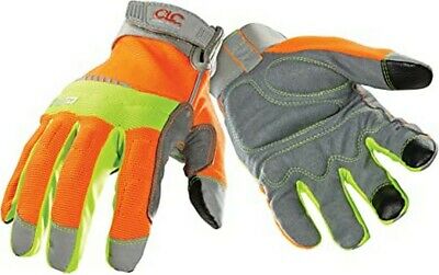 Custom Leathercraft 128X hivisibility Flex Grip Work Gloves