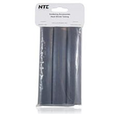 NTE Electronics 47-25606-BK Heat Shrink 1" Dia W/adhesive BLK 6" Length 3pcs 3:1
