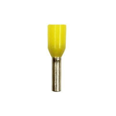 Eclipse 701-031-100 18 AWG Yellow 6mm Barrel Wire Ferrules, 100 Pack.