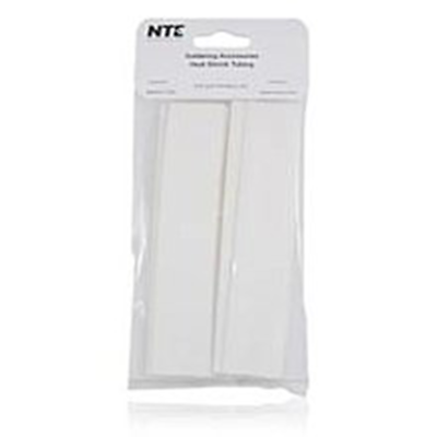 NTE Electronics 47-20906-W Heat Shrink 3/4" Dia Thin Wall WHT 6" Length 10pcs
