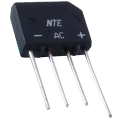 NTE Electronics NTE167 BRIDGE RECTIFIER PRV=200V IF=2A SIP