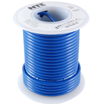 NTE Electronics WHS20-06-25 HOOK UP WIRE 300V SOLID 20 GAUGE BLUE 25'