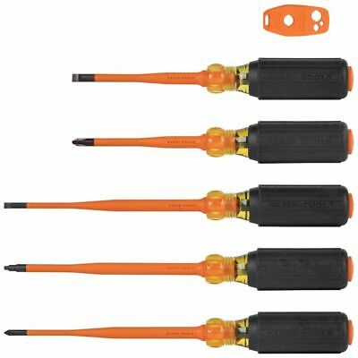 Klein Tools 33736INS Screwdriver Set, 1000V Insulated and Magnetizer, 6-Piece