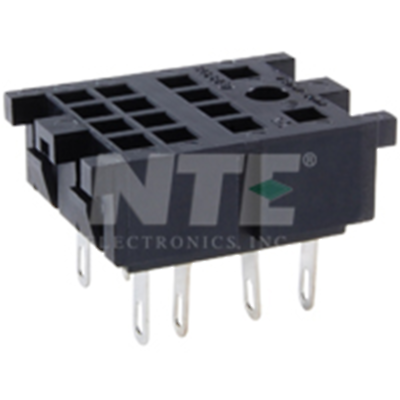 NTE Electronics R95-148 SOCKET 8-PIN DPDT 300V 10A GROUND LUG OMITTED