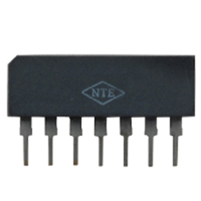 NTE Electronics NTE1092 HYBRID MODULE RF/IF AMP 7-LEAD SIP VCC=20V