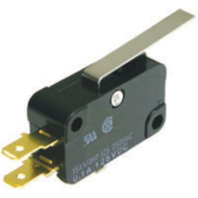 NTE Electronics 54-414 SWITCH SNAP ACTION SPDT 10A HINGE LEVER 60GM FORCE