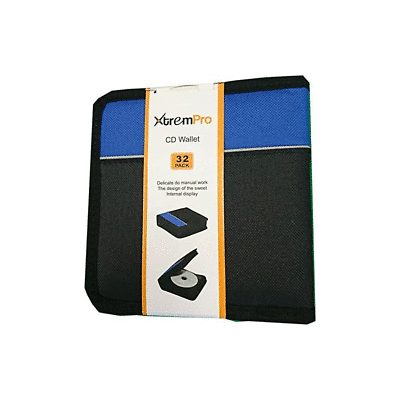XtremPro CD DVD VCD Blue-Ray Nylon Zipper Wallet Case 32 Capacity 11092