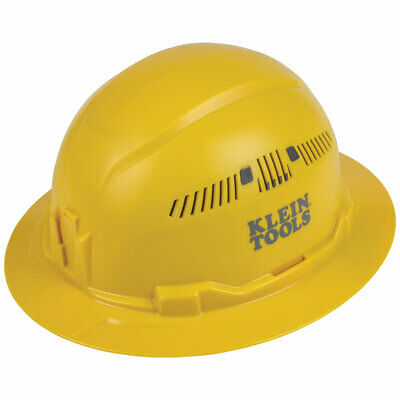 Klein Tools 60262 Hard Hat, Vented, Full Brim, Yellow