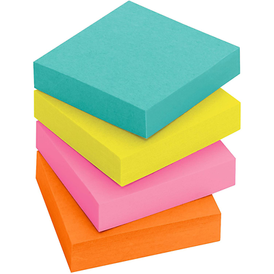 Post-it Super Sticky Notes 622-8SSMIA, 1 7/8 in x 1 7/8 in (47,6 mm x 47,6 mm)