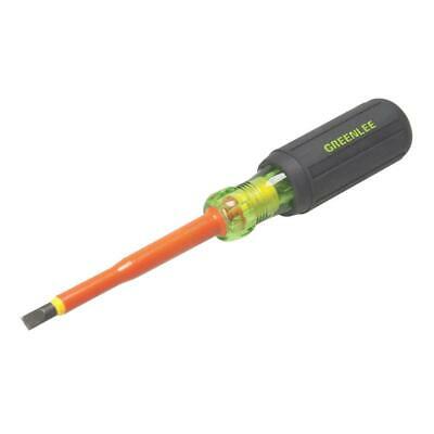 Greenlee 0153-11-INS Screwdriver, Insulated Cabinet Tip - 1/4" x 4"