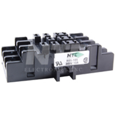 NTE Electronics R95-105 SOCKET-11 PIN 300V 10A W/ PRESSURE CLAMP SCREWS