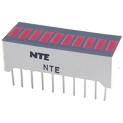 NTE Electronics NTE3115 LED-10-segment Red Bar Graph Display W/separate Anode
