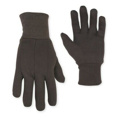 CLC 2008 BROWN JERSEY GLOVES, 12-PACK