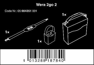 Wera 05004350001 2go 2 Tool Container, 3 Pieces