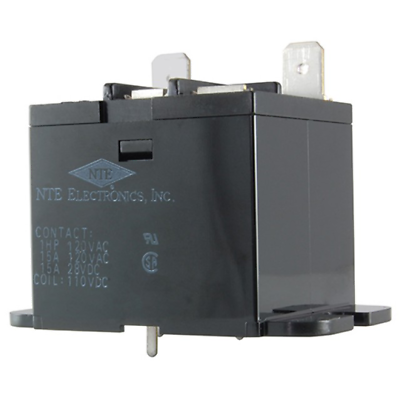 NTE Electronics R47-1D15-24P RELAY SPST-NO 15AMP 24VAC PC COIL/LOAD .250" TERM.