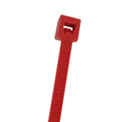 NTE Electronics 04-05402 CABLE TIE 40 LB. INTERMEDIATE 5.8" RED 100/BAG