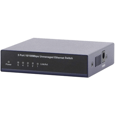 XtremPro 5 Port 10/100Mbps Unmanaged Fast Ethernet Switch 11175