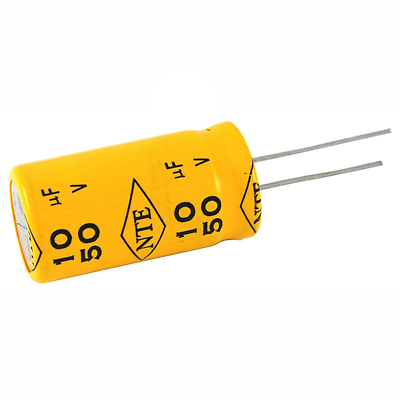 NTE Electronics HD1.0M50 CAPACITOR HORIZONTAL DEFLECTION HIGH FREQUENCY 1UF 50V