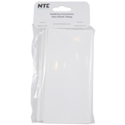 NTE Electronics 47-21206-W Heat Shrink 2" Dia Thin Wall White 6" Length 3pcs 2:1