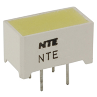 NTE Electronics NTE3182 LED Yellow 12.7mm X 6.35mm Rectangular