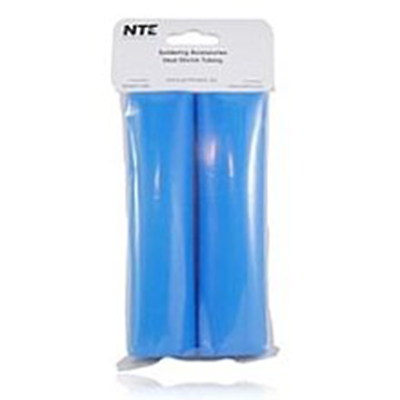NTE Electronics 47-25706-BL Heat Shrink 1 1/4" Dia W/Adhesive 6" Length Blue 2pc