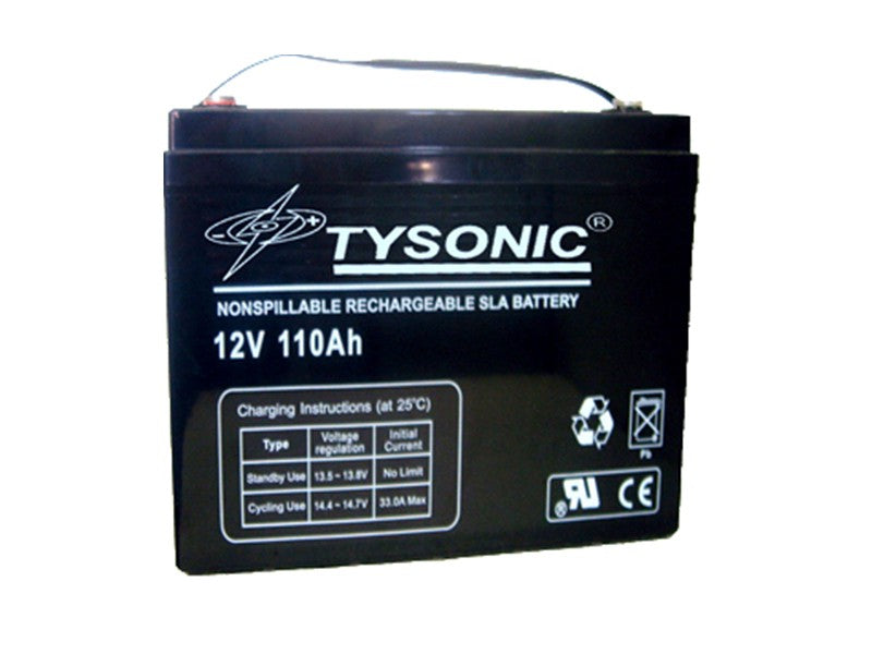 Tysonic TY-12-110 12V 110AH Sealed Lead Acid Battery