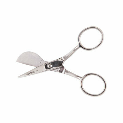 Heritage Cutlery VP57 4 1/2'' Small Duckbill Applique Scissor